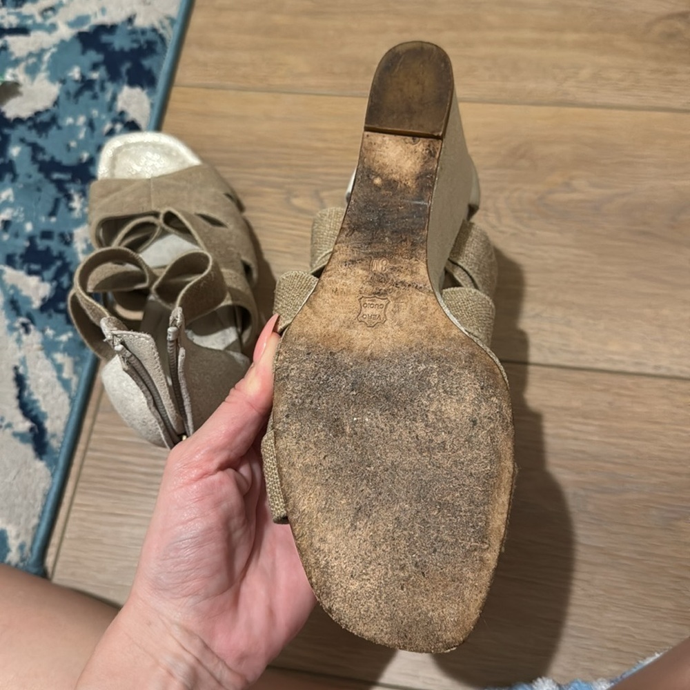 Donald J Pliner LELLE-A Wedge Sandals NWOB - Picture 7 of 12